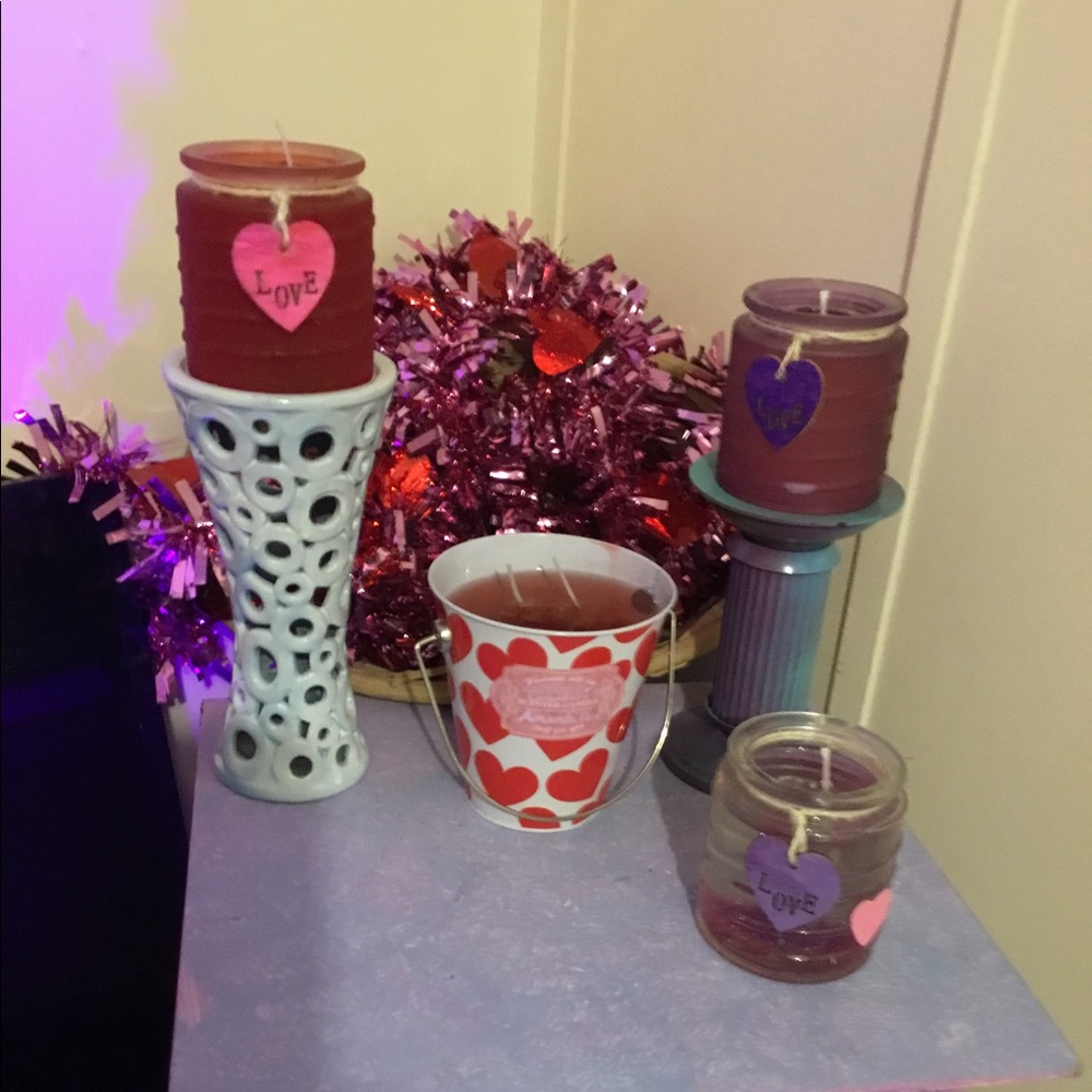 Various prices Homemade valentines gel scented candle variety
